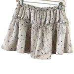 ZARA Blue Skater Mini Skirt Ruffled Ruched Design Photo 2