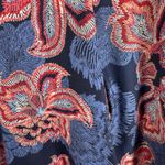 Chico's Floral Bubble Hem Top Size 3 XL Multicolor Puff Sleeve Cotton Boho Artsy Photo 5