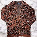 Day Trip | Long Sleeve Knit Cardigan Cheetah Print | Brown | Women's | M Photo 0