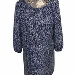 Michael Kors  Blue Animal Print Silk Dress size small Photo 1