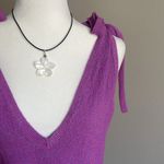 Free People  Purple Knit Sleeveless Top Size M Photo 1