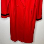 Vintage Herman‎ Kay Petite Wool Blend Coat Red Black Size 4P Photo 7