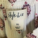 Style & Co Women's Dress Sz XL Boho Crinkle Rayon Long Sleeve Shift Photo 8