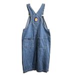 Looney Tunes Denim Cropped Overalls Tweety Sz Medium Photo 1
