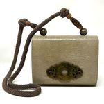 Rafael Sanchez Snake Print Leather Shoulder Crossbody purse, vintage, NWOT Photo 3