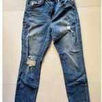Madewell  Jeans Women’s Size 27 The High-Rise Slim Boy Distressed Raw Hem Photo 0