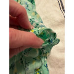 st. john's bay Women's  Green Floral Blouse 3X Plus Size Photo 6