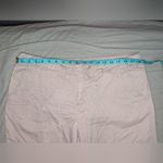 Allen Allen  Cotton Drawstring Capri Women's Large Grey/Tan Khaki Photo 4