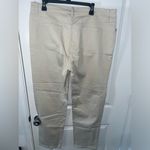 Gloria Vanderbilt  Cotton Spandex Amanda Khaki Light Tan Logo Pockets Pants Sz 18 Photo 1