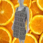 Attention BLACK and White geometric Shape  Dress‎ Size Large Photo 1