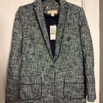 Michael Kors  Navy Blue Tweed Blazer Jacket NWT Photo 0