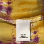 Zenana Outfitters Purple Yellow Tie Dye VNeck Short Sleeve Top XL Photo 9