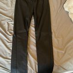 Boutique Black Leather Jeans Photo 0