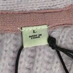 Scotch & Soda Fuzzy Knitted Cardigan Purple Lilac Orchid Boxy Fit Chunky L New Photo 8