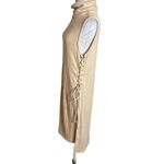 Anthropologie  lace up side  Maxi Turtleneck Sweater Tank Size Sz M Photo 5