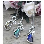Silver 36" Long Faced Cristal long Sweater Necklace green Womens
Jewelry Photo 4