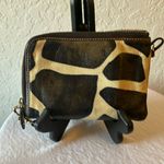 Dooney & Bourke : Vintage Animal Print Leather Wristlet- Gold Tone- flaws Photo 6