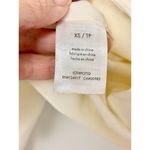 We Wore What Sleeveless V-Neck Flap Pocket Professional Vest Cream Women's Size XS Photo 4