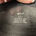 Aerie  Oversized Women's Heathered Black Pocket Tee Size Small Photo 2