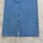 L.L. Bean Women’s Vtg Denim Cotton Midi Skirt Back Slit A Photo 6