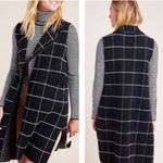 Anthropologie  Quinn Windowpane Longline Duster Vest -NEW- One Size Photo 1