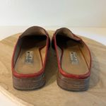 Brighton Vintage 90s Red Genuine Leather Italy Made Tassel Loafer Mule Size 8.5 Photo 1