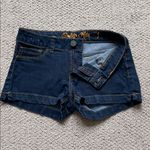Indigo Rein Dark Blue Denim Shorts Photo 3