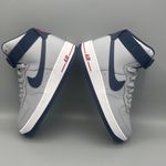 Nike Air Force 1 Hi QS Shoes "Patriots" Wolf Gray Navy / Size 7 Photo 10