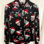 No Boundaries  Drawstring Hooded Fleece Christmas Skeletons Santa Hats XXS 00 NWT Photo 0