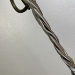 Johnny Farah Woven Leather Belt Red Womens Small Braided USA Brass Buckle 1.25" White Photo 5