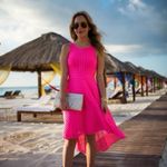 Lilly Pulitzer NEW  Tilly Pink Knit Asymmetrical Dress Photo 13