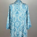 Tolani  Collection Karma Blue Aztec Shawl Photo 6