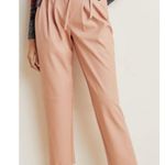 BLANK NYC Pleated Tapered Faux Leather Cropped Pants Peach Womens Size 27 $118 Photo 0