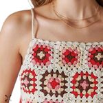 Lucky Brand Women's Crochet-Bodice Romper Jumpsuit shorts cotton Sz L Photo 2