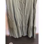 Old Navy  Womens Ruffle Hem Babydoll Dress Large‎ Green Forest Fairy Y2K Earthy Photo 2