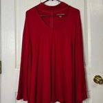 Jessica London Women's Plus Size Mob Wife Cut Out High Neck Crepe Top 3/4 Sleeve size 14/16 Photo 0