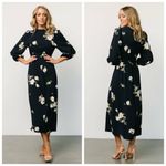 Baltic Born  Karalie Navy Floral Midi Dress Photo 1