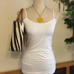 Adrienne Vittadini genuine leather hide satchel Photo 3