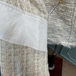 Ark & Co. tweed jacket top size M zip up faux leather accents Photo 3