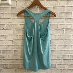 icyzone Women’s light blue heathered racerback tank top Medium Photo 2