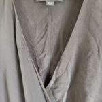 ALLSAINTS Womens Silk Chiffon Wrap Blouse Black Size 2 Career Dressy Wear Photo 5