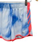 Adidas  Climalite Athletic Running Tie Dye Striped High Waisted Workout Shorts Photo 3