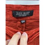 Judy Blue NWT Womens High Waist Ankle Straight Corduroy Jeans Rust Size 16W Photo 11