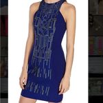 Karen Millen  Tribal Print Embroidery Zip Back Lined Knee Length Dress Size 6 Photo 8