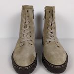 Nordstrom Moonie Water Resistant Leather Combat Boot In Beige Sand Women's 8.5 Photo 5