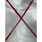 Scala Red Silk Beaded Plunge Neckline Dress Gown NWT Sz. PM Photo 4