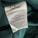 Lulus NEW  Glamorous Disposition Emerald Green Ruched Maxi Dress Formal Large Photo 10