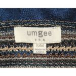 Umgee  Boutique Cardigan Open Knit Sweater Vest S/M Boho Long Fringe Hem Festival Photo 7