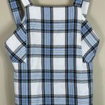 Francesca’s Mi Ami Blue Plaid Flannel Dress Size M Photo 1