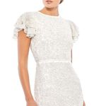 Mac Duggal NWT 10748 White Floral Beaded Gown Dress Size 4 $598 Photo 2